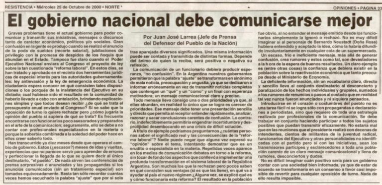 Diario Norte - Chaco - Juan Jose Larea