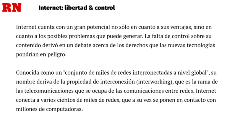 internet: libertad y control