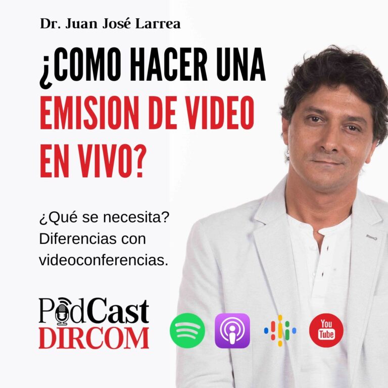 ¿Cómo hacer una emisión de video en vivo?